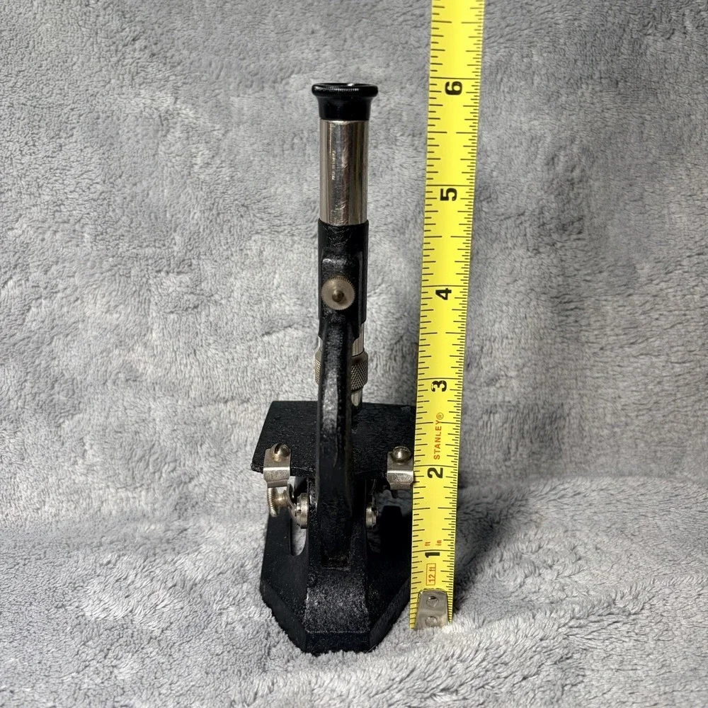 Vintage Microscope. Made in France, 6 Inches Tall By 3 Inches Wide